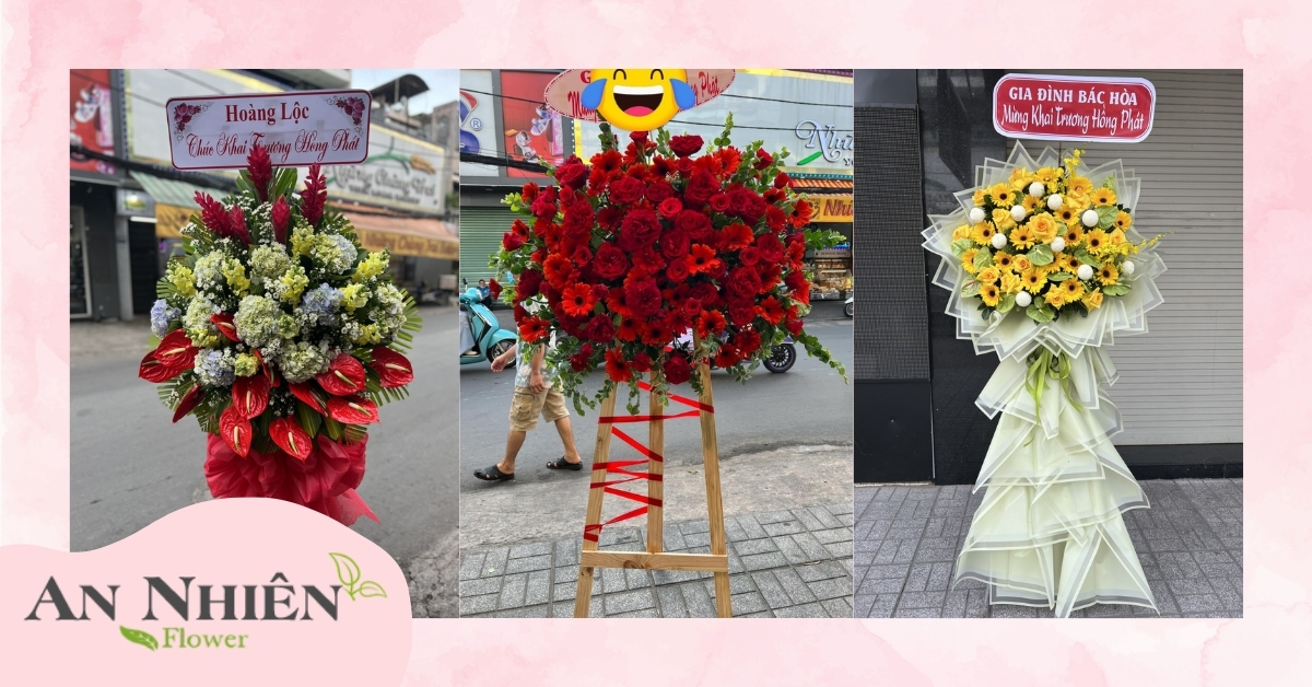 Kệ hoa khai trương 1 tầng