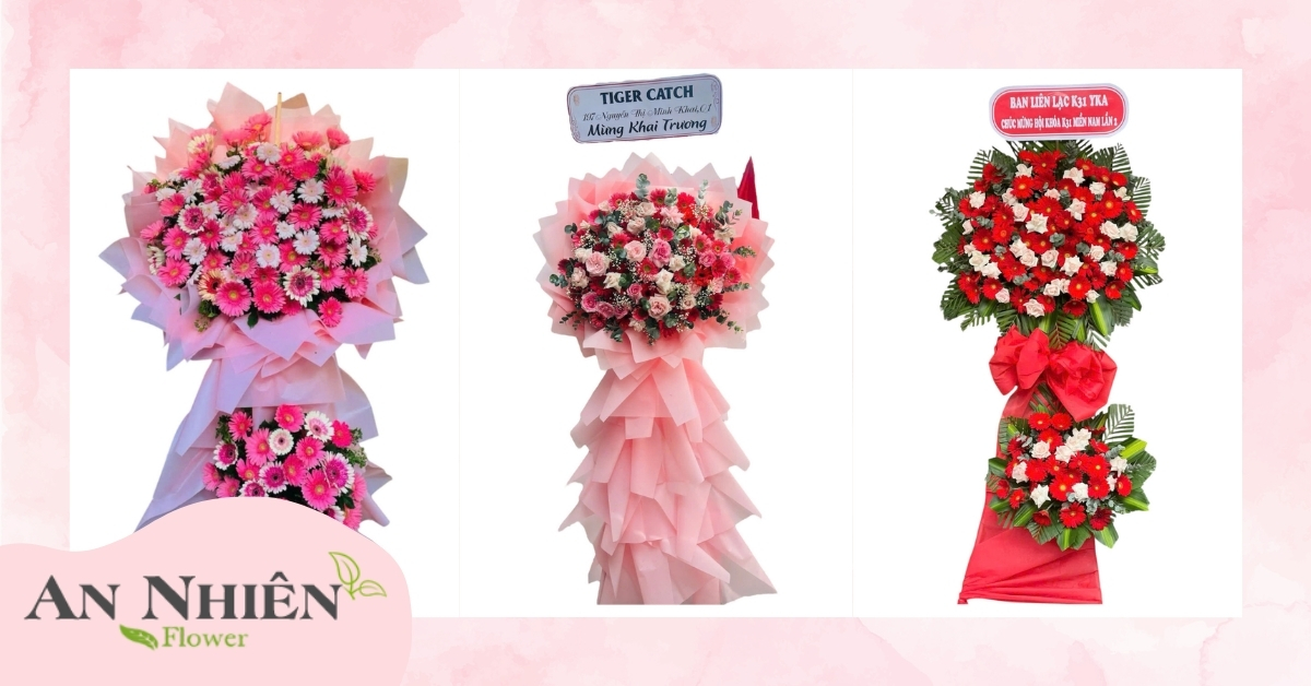 Lẵng hoa khai trương giá rẻ