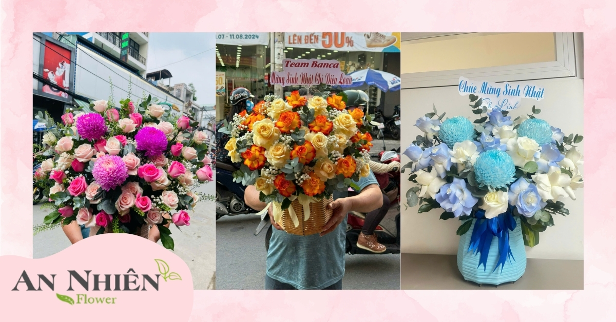 Giỏ hoa khai trương giá rẻ