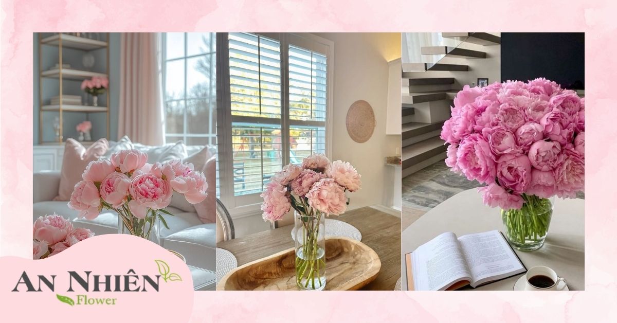 Cách chọn hoa mẫu đơn trang trí nhà cửa