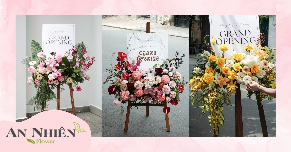 Đặt kệ hoa khai trương tại Hoa Tươi An Nhiên