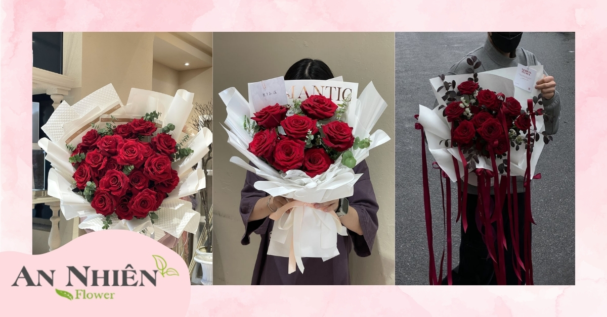 Hoa hồng Valentine màu đỏ