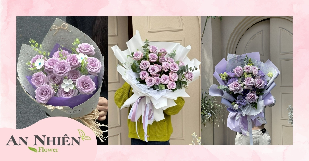 Hoa hồng Valentine màu tím