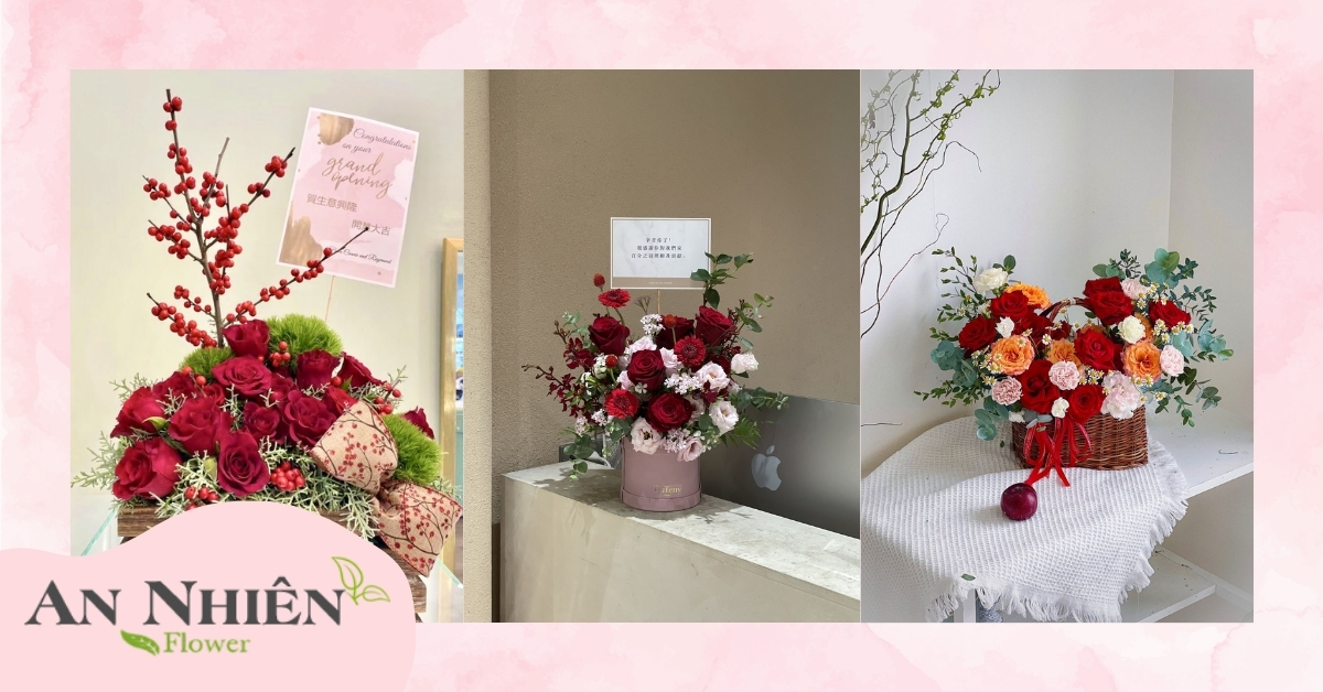 Ý nghĩa hoa khai trương hồng đỏ