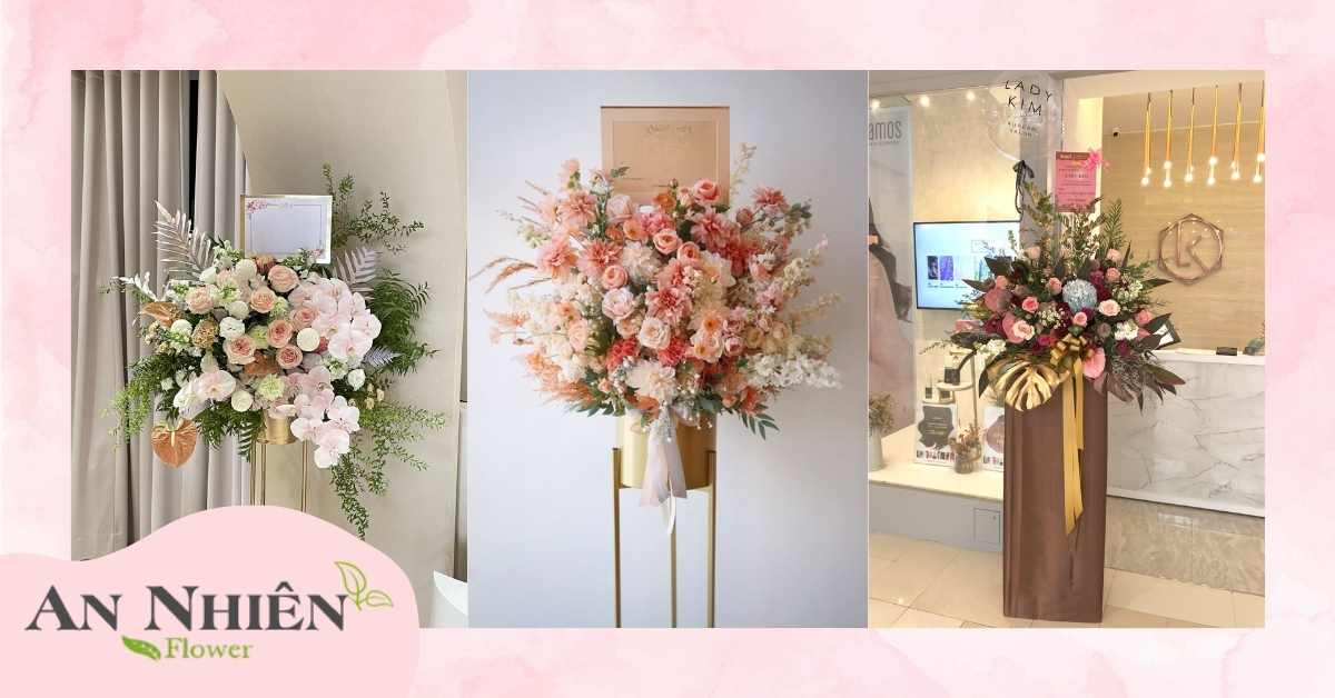 Lẵng hoa khai trương