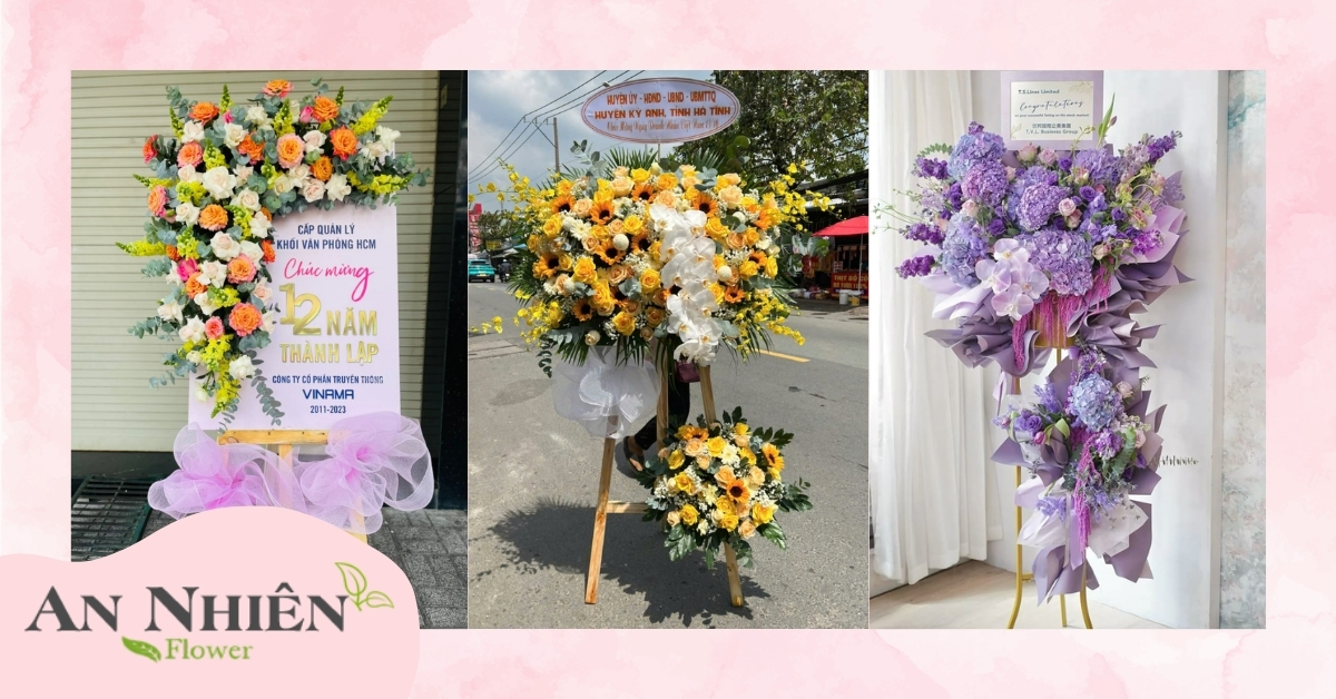 Mẫu lẵng hoa khai trương phổ biến