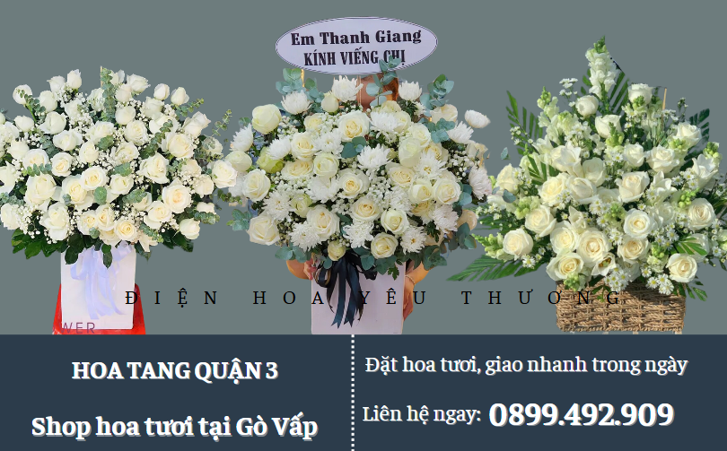 Giỏ hoa tang quận 3
