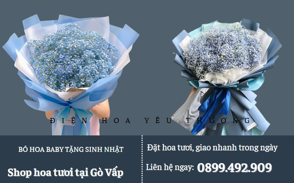 Bó hoa baby tặng sinh nhật