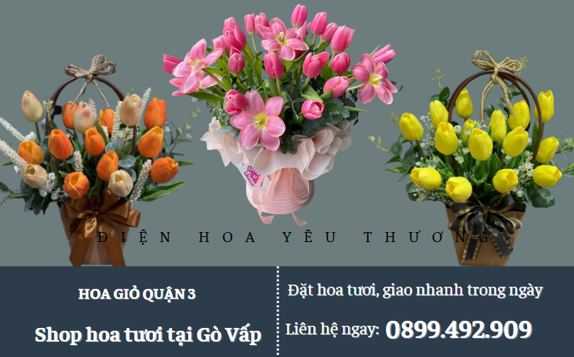 Hoa giỏ quận 3