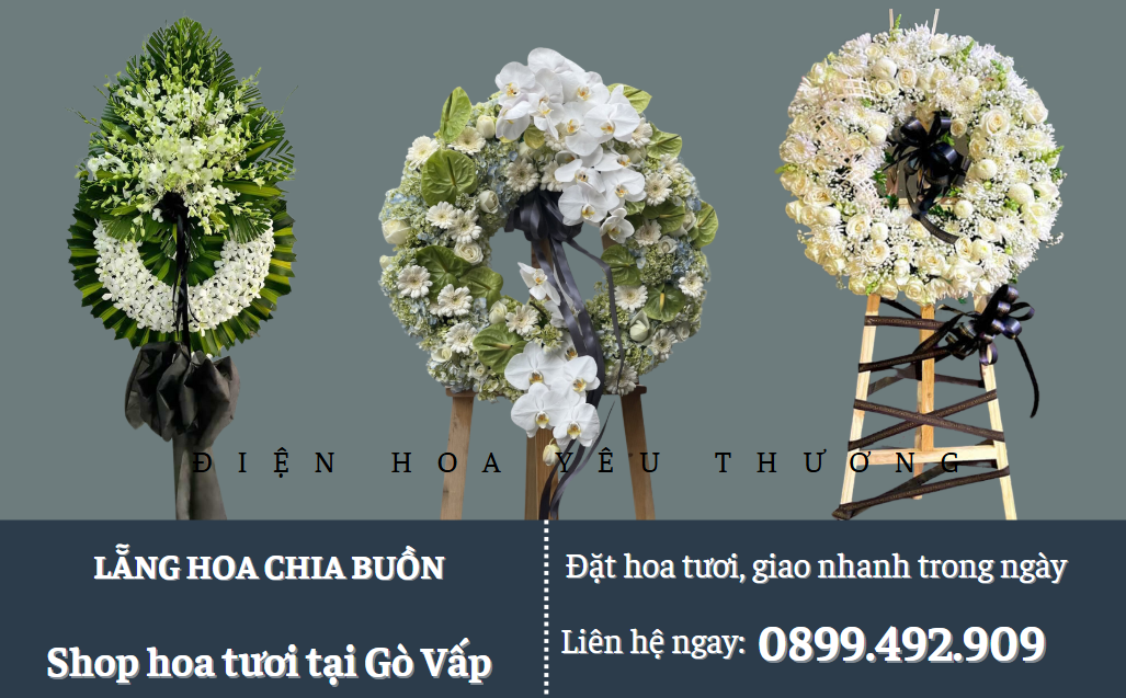 Lẵng hoa chia buồn