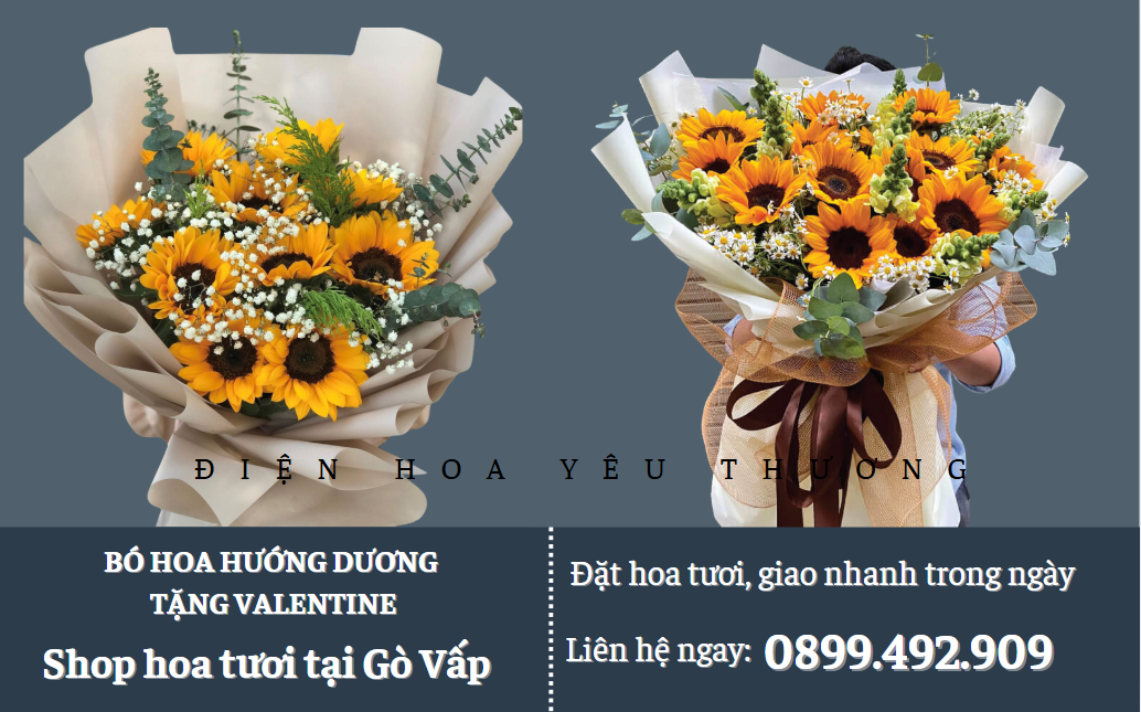 Bó hoa hướng dương Valentine