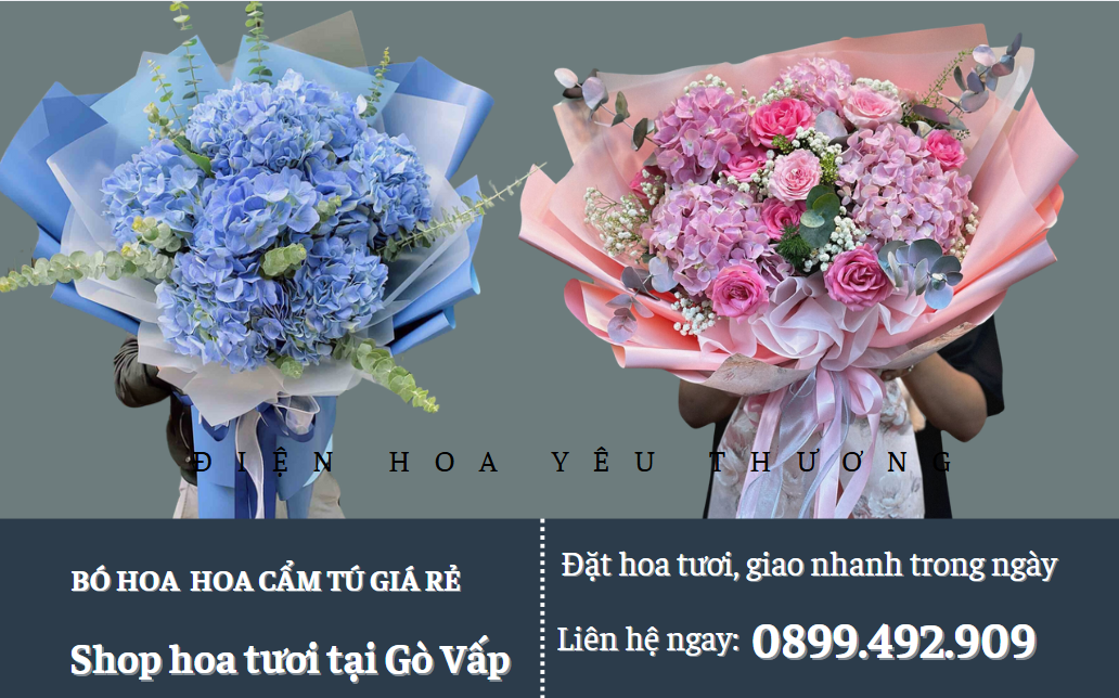 Bó hoa cẩm tú cầu giá rẻ