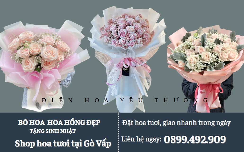 Bó hoa hồng sinh nhật