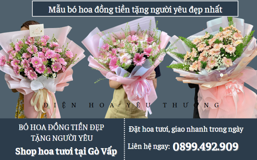 Mẫu bó hoa đồng tiền tặng người yêu đẹp nhất