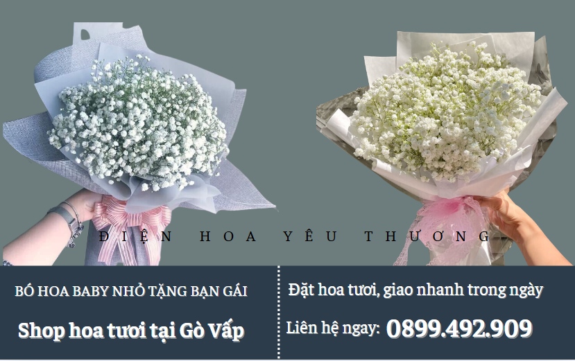Bó hoa baby nhỏ tặng bạn gái