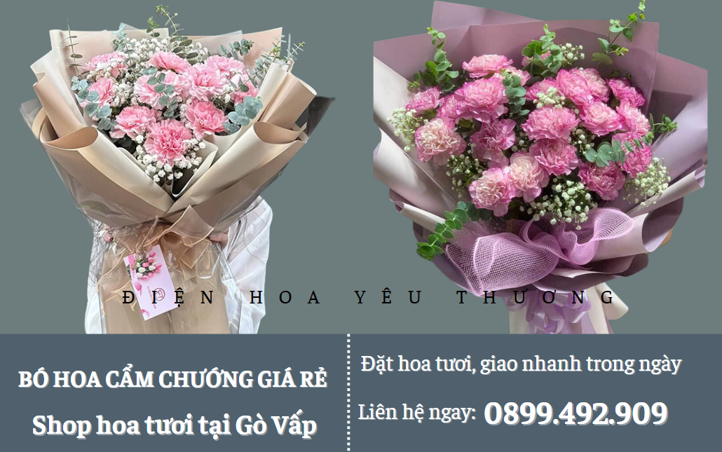 Bó hoa cẩm chướng giá rẻ
