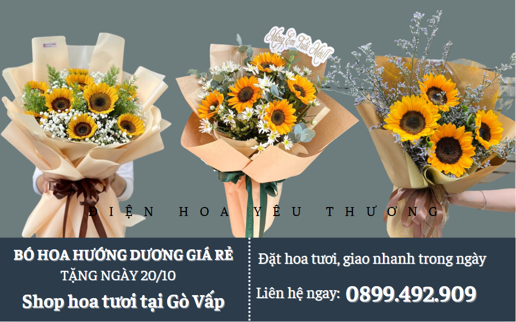 Bó hoa hướng dương 20/10
