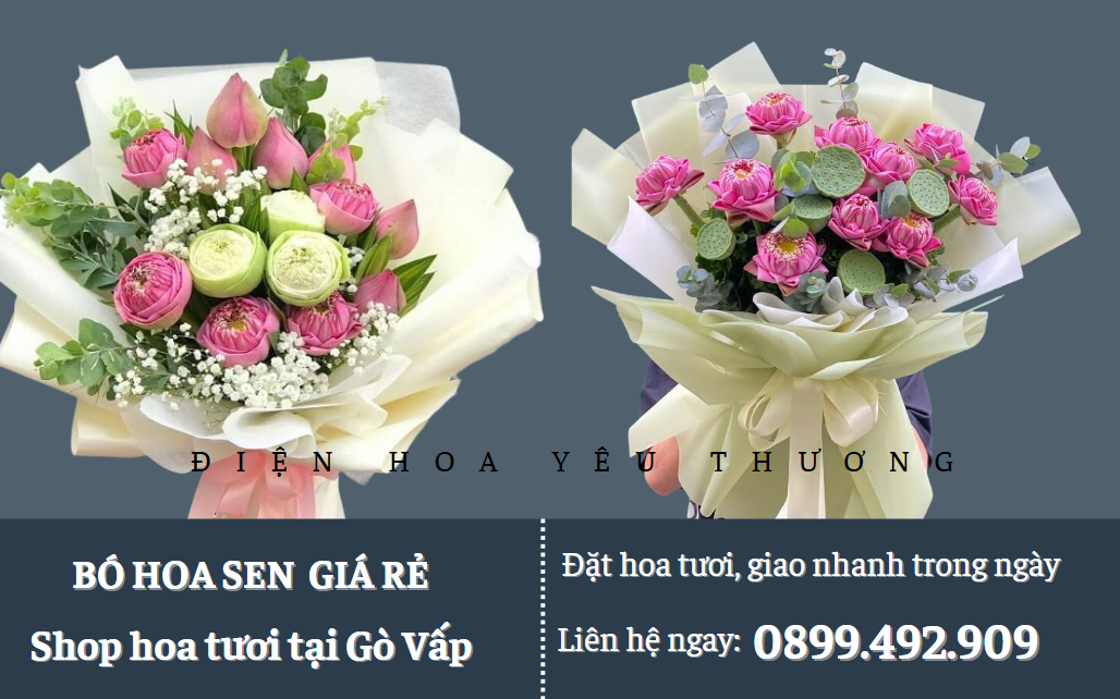 Bó hoa sen giá rẻ
