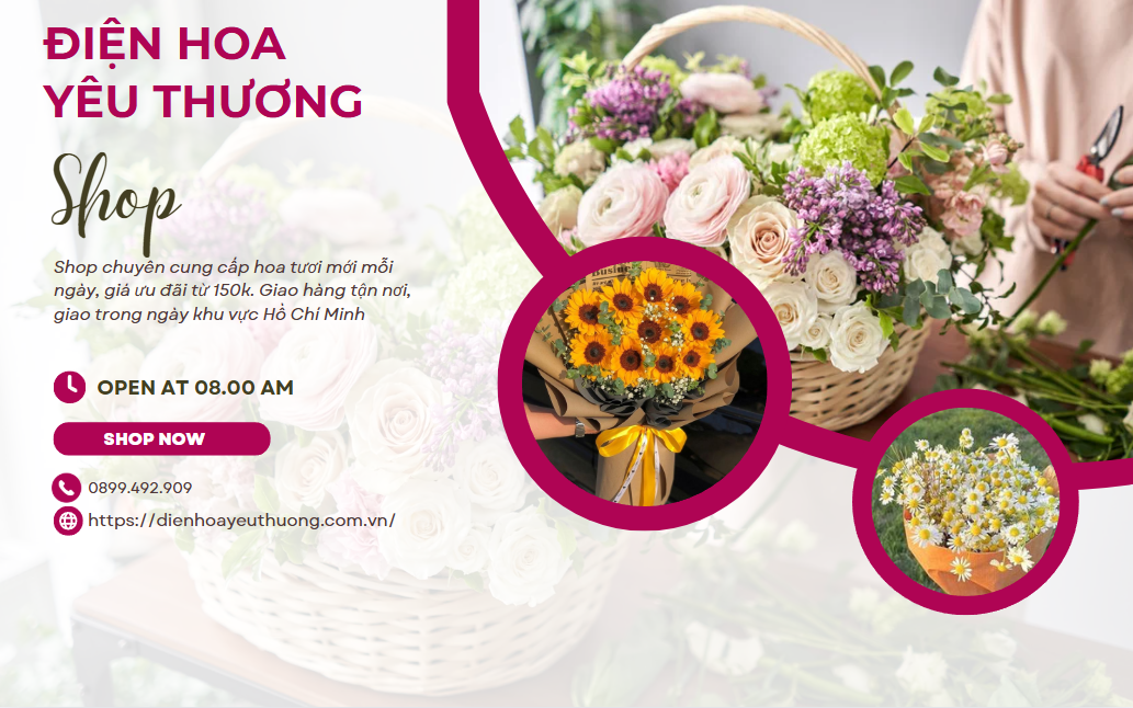Địa chỉ mua hoa tình yêu tại Gò Vấp