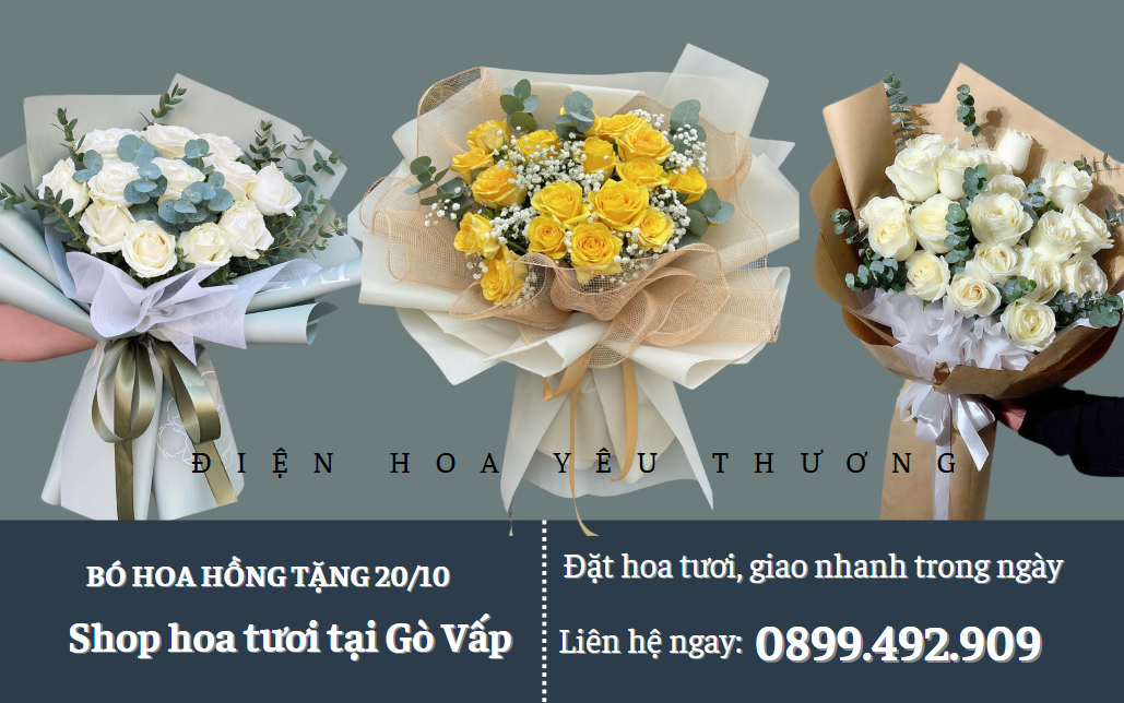Bó hoa hồng 20/10