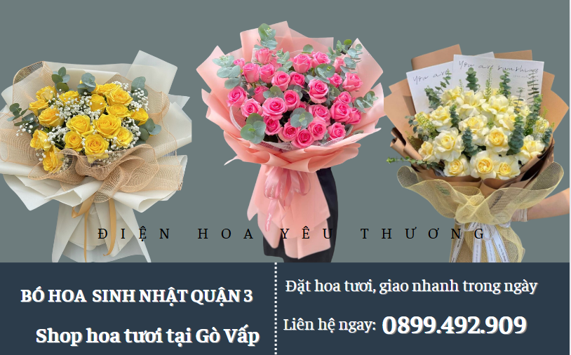 Hoa sinh nhật quận 3