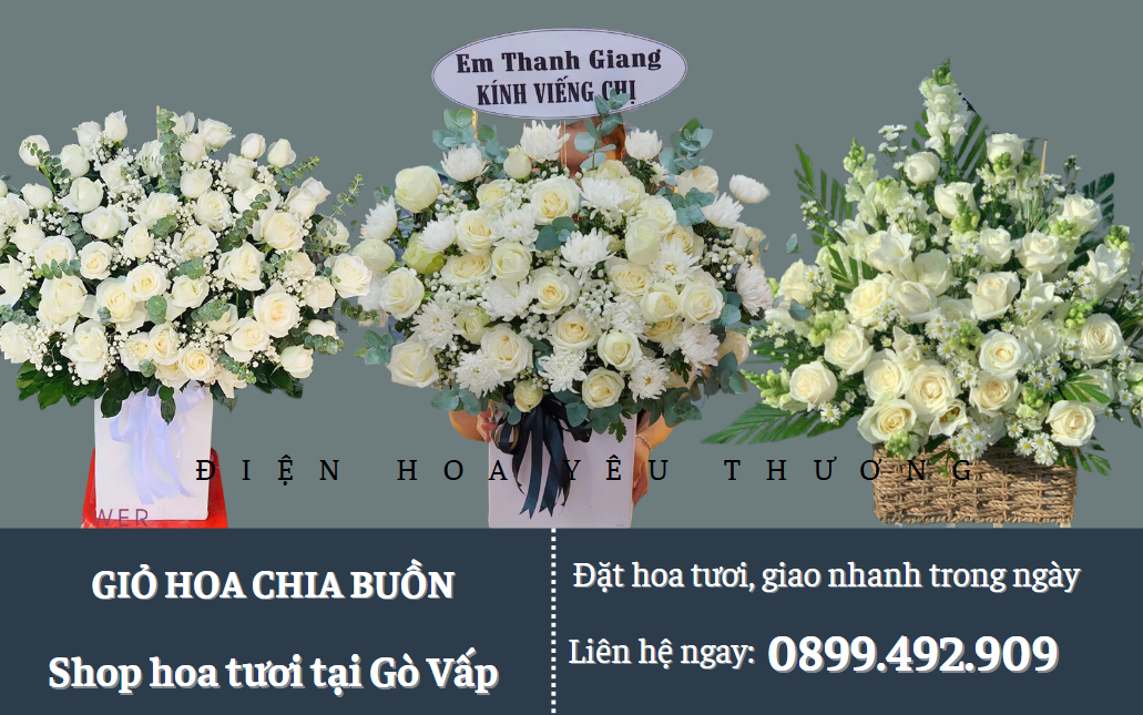 Giỏ hoa chia buồn giá rẻ