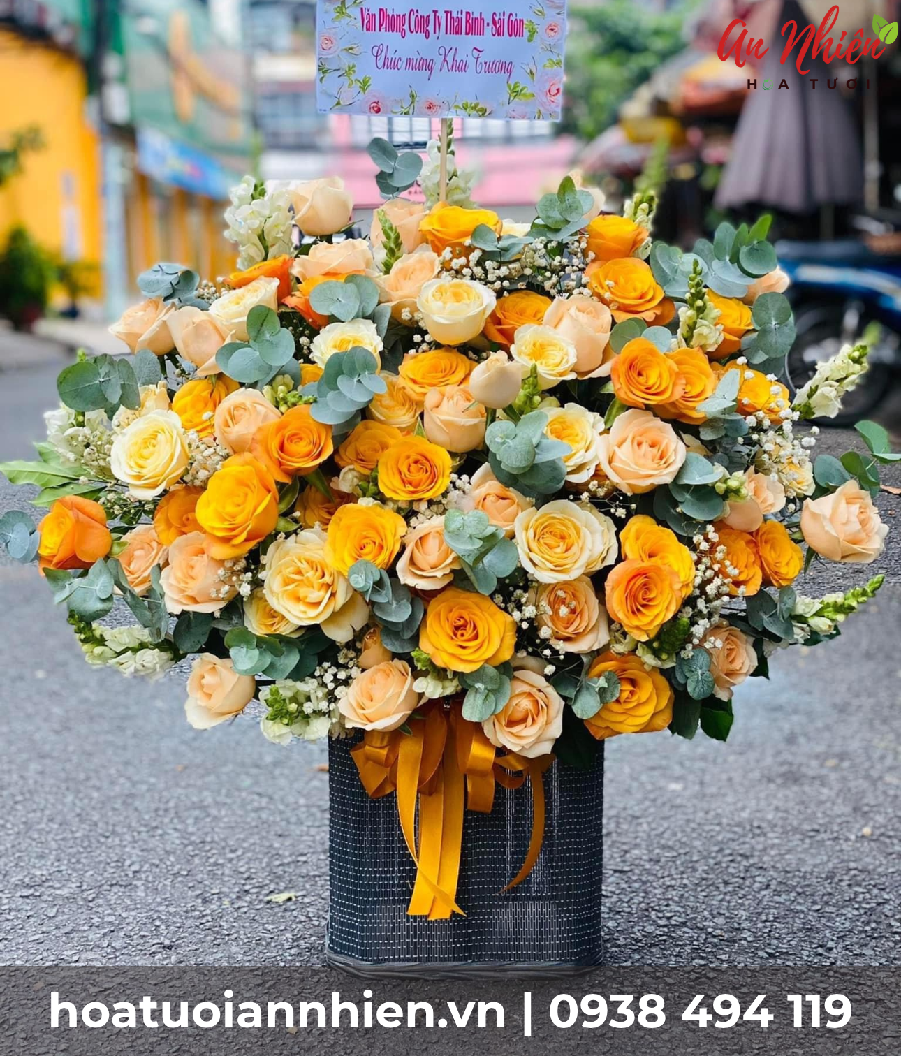 Giỏ hoa tặng 20-10 G&ograve; Vấp