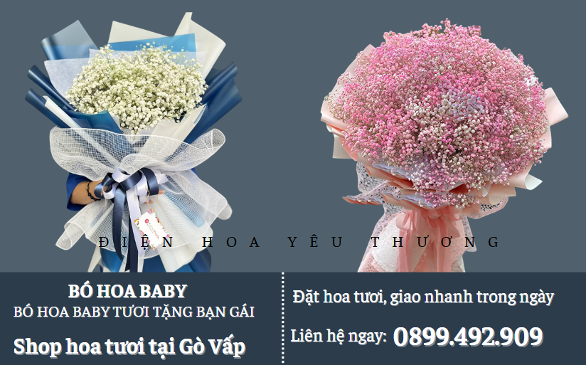 Bó hoa baby tươi tặng bạn gái