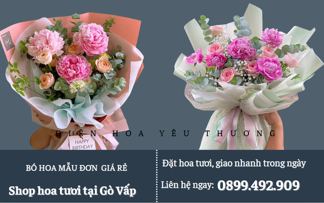 Bó hoa mẫu đơn giá rẻ