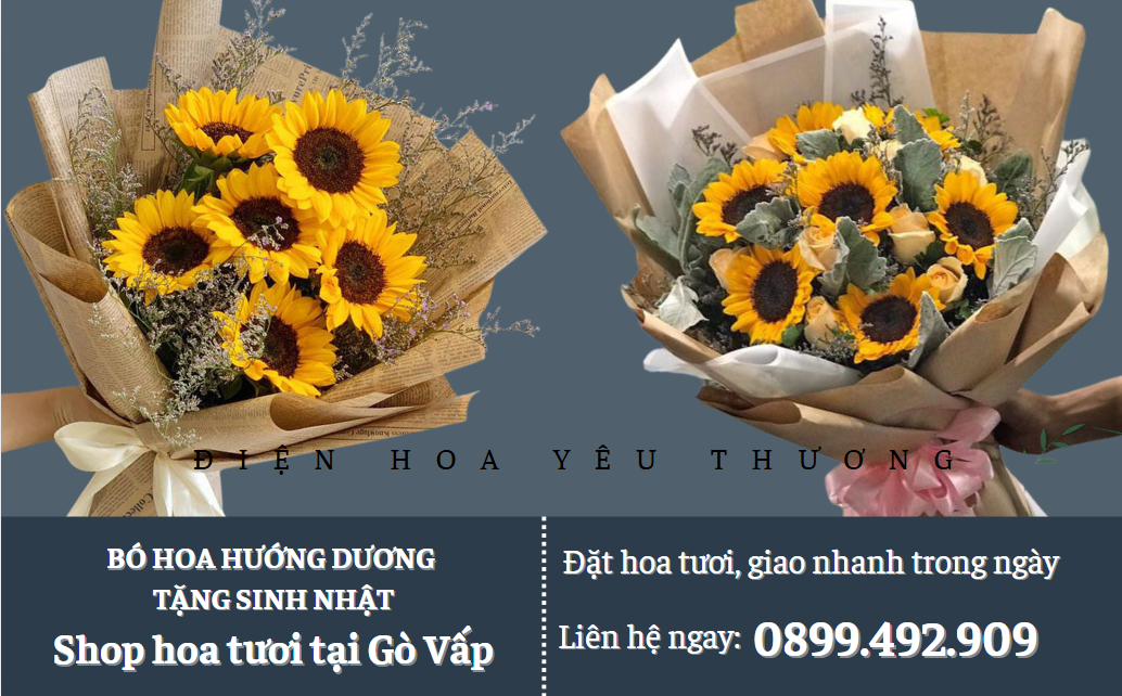 Bó hoa hướng dương sinh nhật