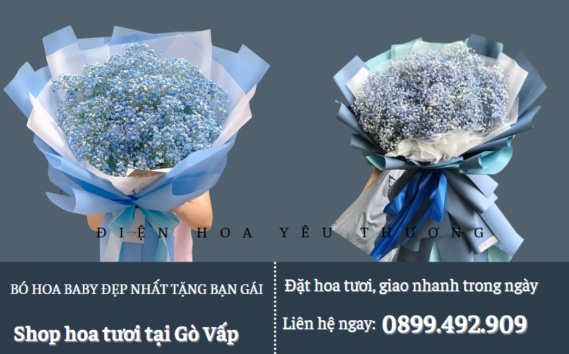 Bó hoa baby đẹp nhất tặng bạn gái