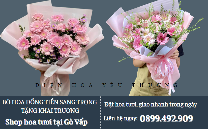 Bó hoa đồng tiền sang trọng tặng khai trương