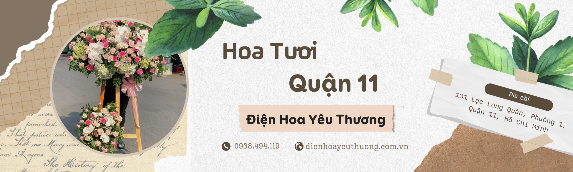 Shop hoa tươi quận 11