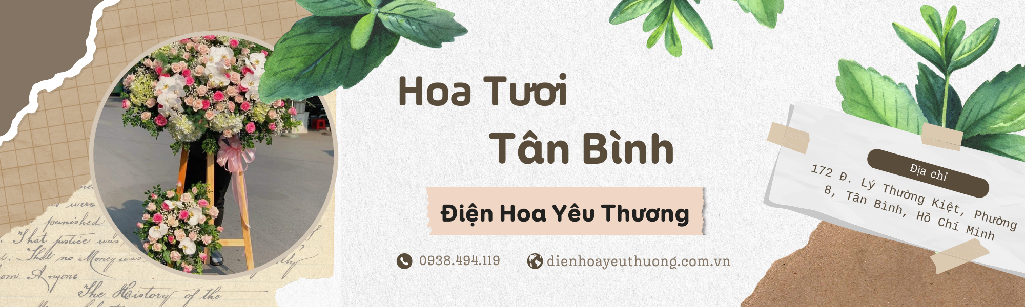 Shop hoa tươi Tân Bình
