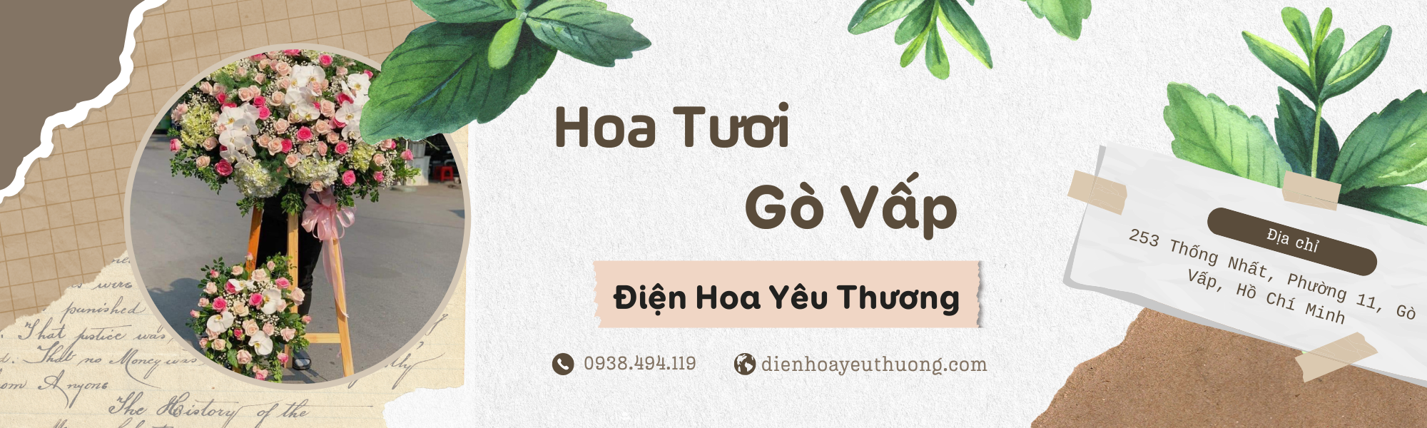 Shop hoa tươi Gò Vấp