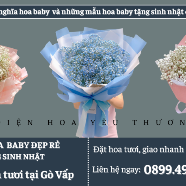 Ý nghĩa hoa baby và những mẫu hoa baby tặng sinh nhật đẹp