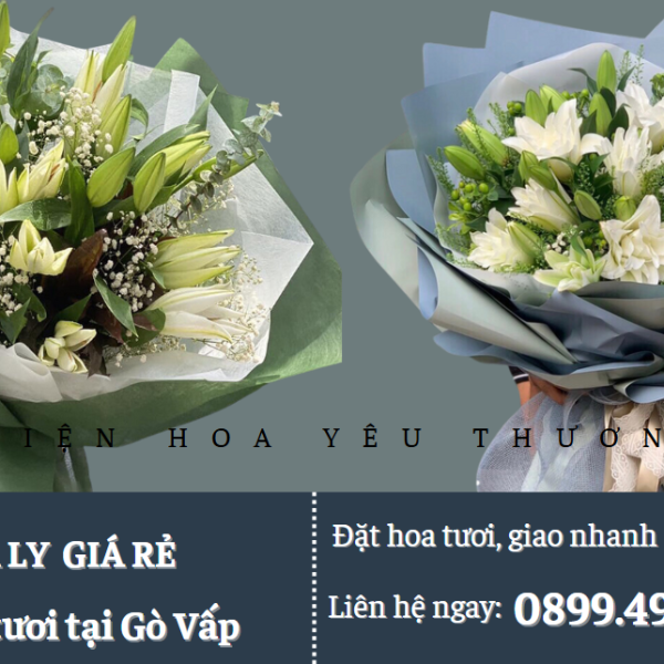 Mẫu bó hoa ly giá rẻ tươi đẹp và ý nghĩa