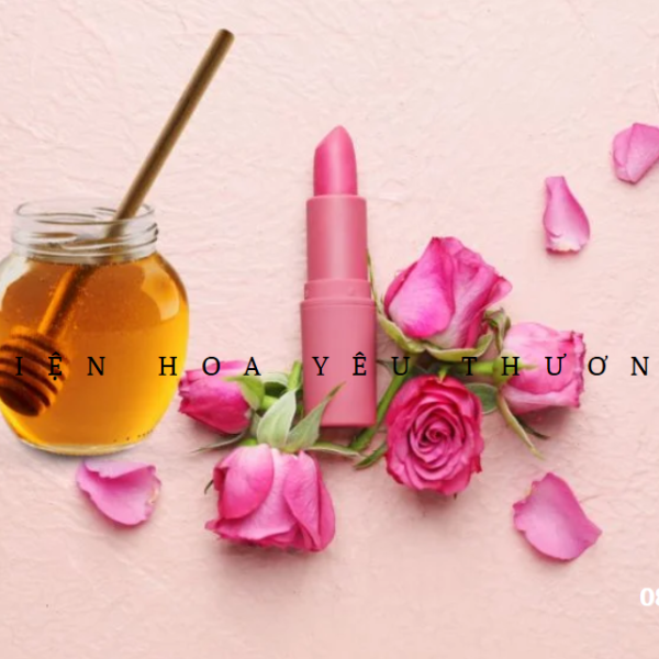 Cách làm son môi hoa hồng tự nhiên an toàn tại nhà
