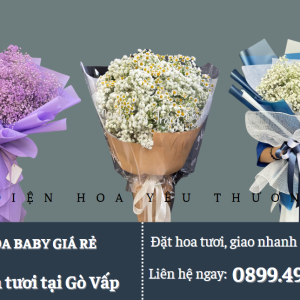 Mua bó hoa baby giá rẻ, ý nghĩa và tươi lâu