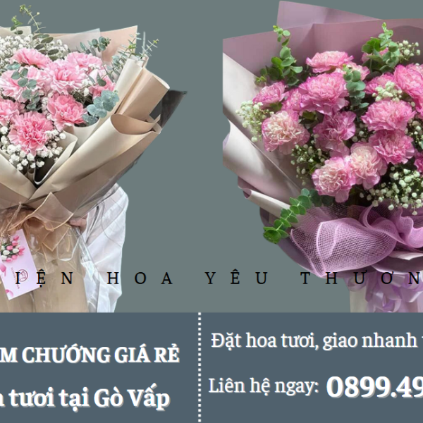 Bó hoa cẩm chướng giá rẻ, tươi mới và ý nghĩa cho mọi dịp