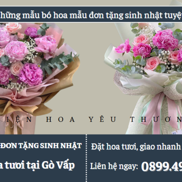 Những mẫu bó hoa mẫu đơn tặng sinh nhật tuyệt đẹp
