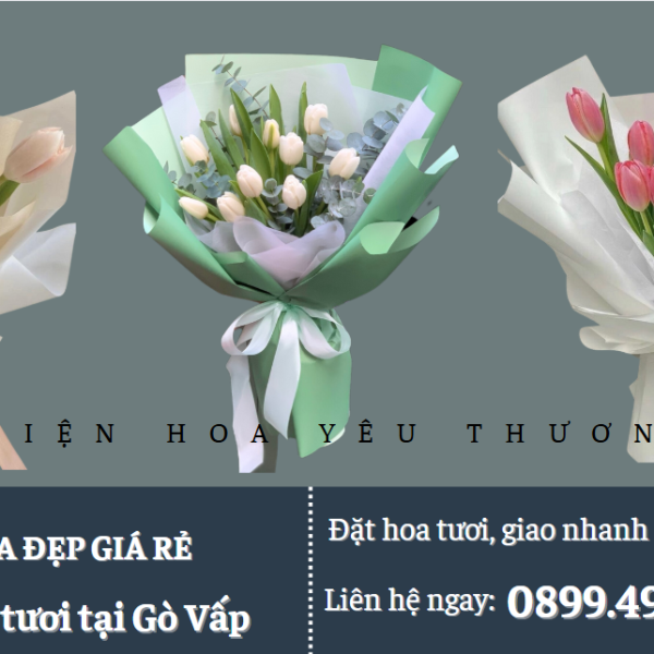 Bó hoa tulip giá rẻ tinh tế cho mọi dịp đặc biệt