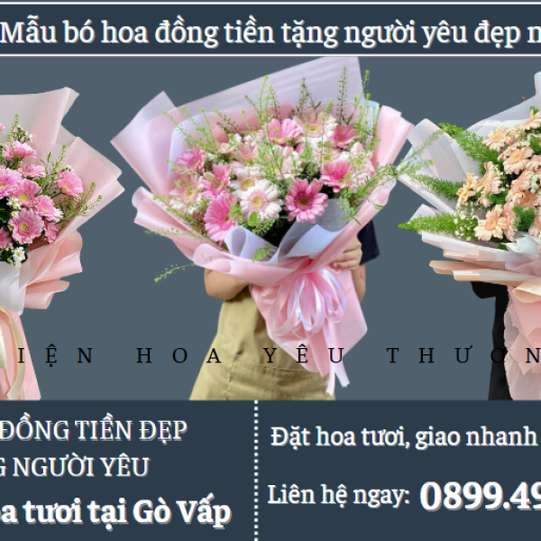 Mẫu bó hoa đồng tiền tặng người yêu đẹp nhất