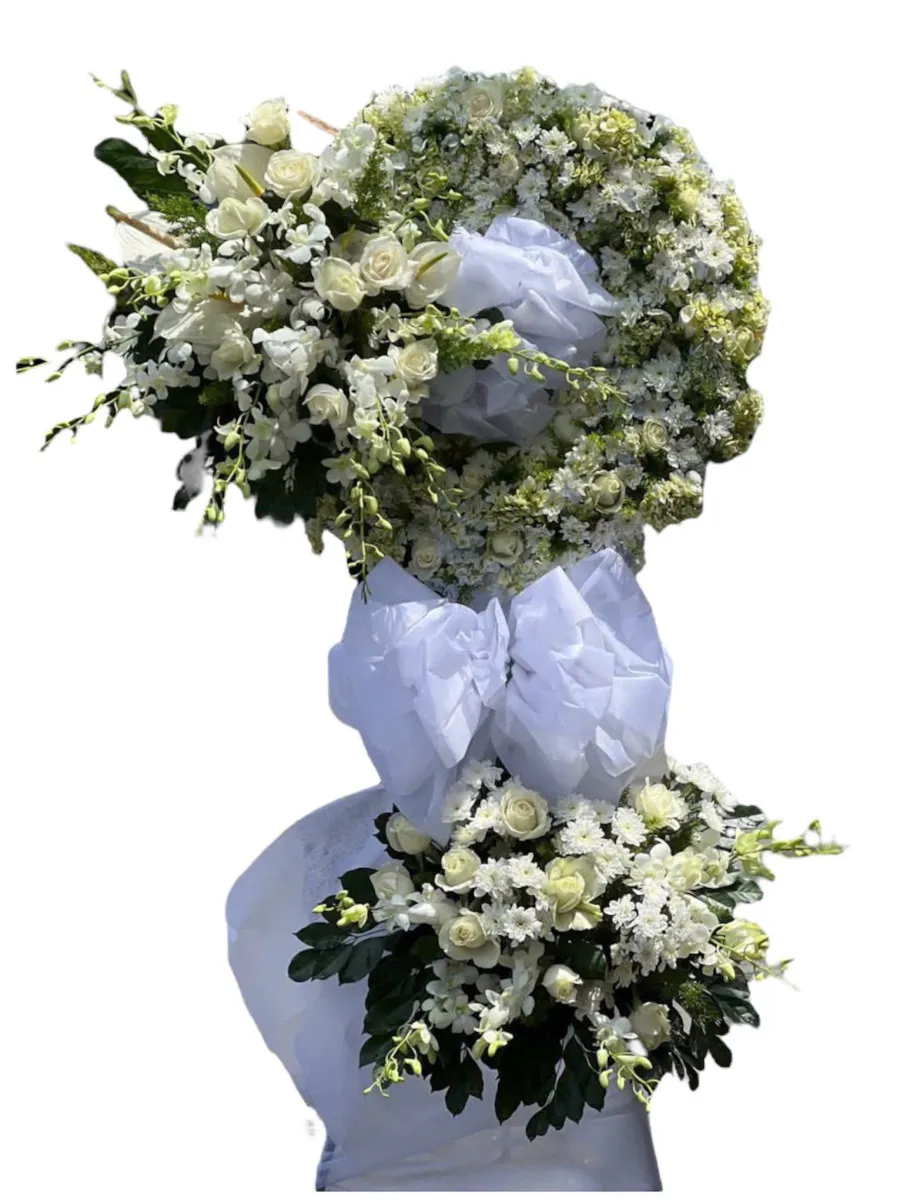 Vòng Hoa Tang Mây Trắng Vô Tận