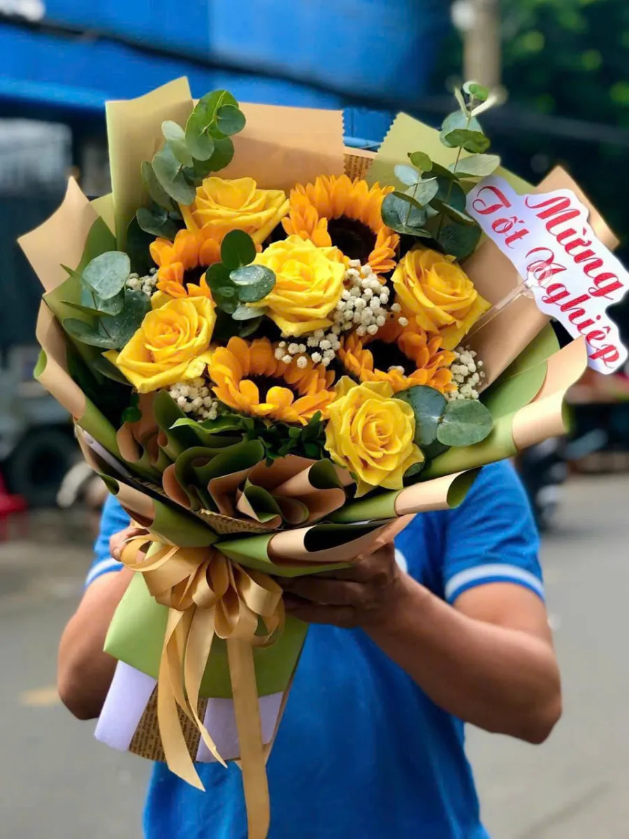 Bó hoa mừng Tốt Nghiệp