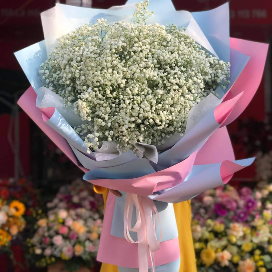 Bó hoa Baby Trắng Tinh Khôi