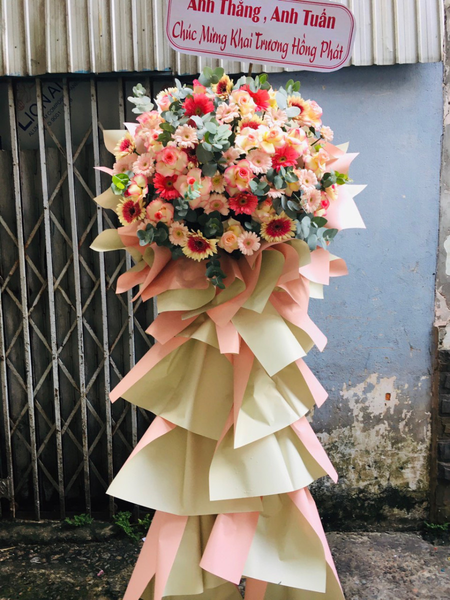 Kệ Hoa Khai Trương Kim Thịnh