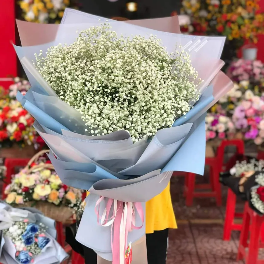 Bó hoa Baby Trắng