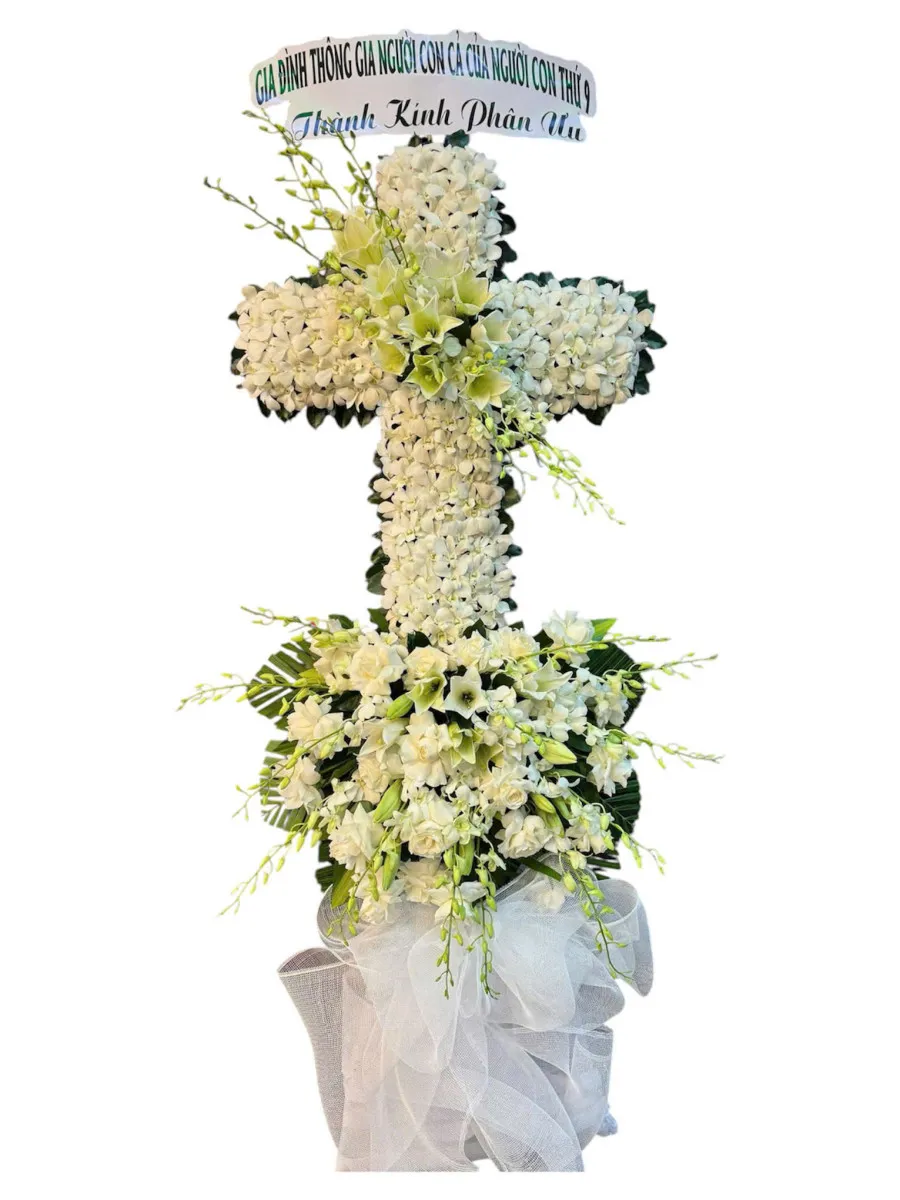 Lẵng Hoa Nụ Hoa Tiễn Biệt