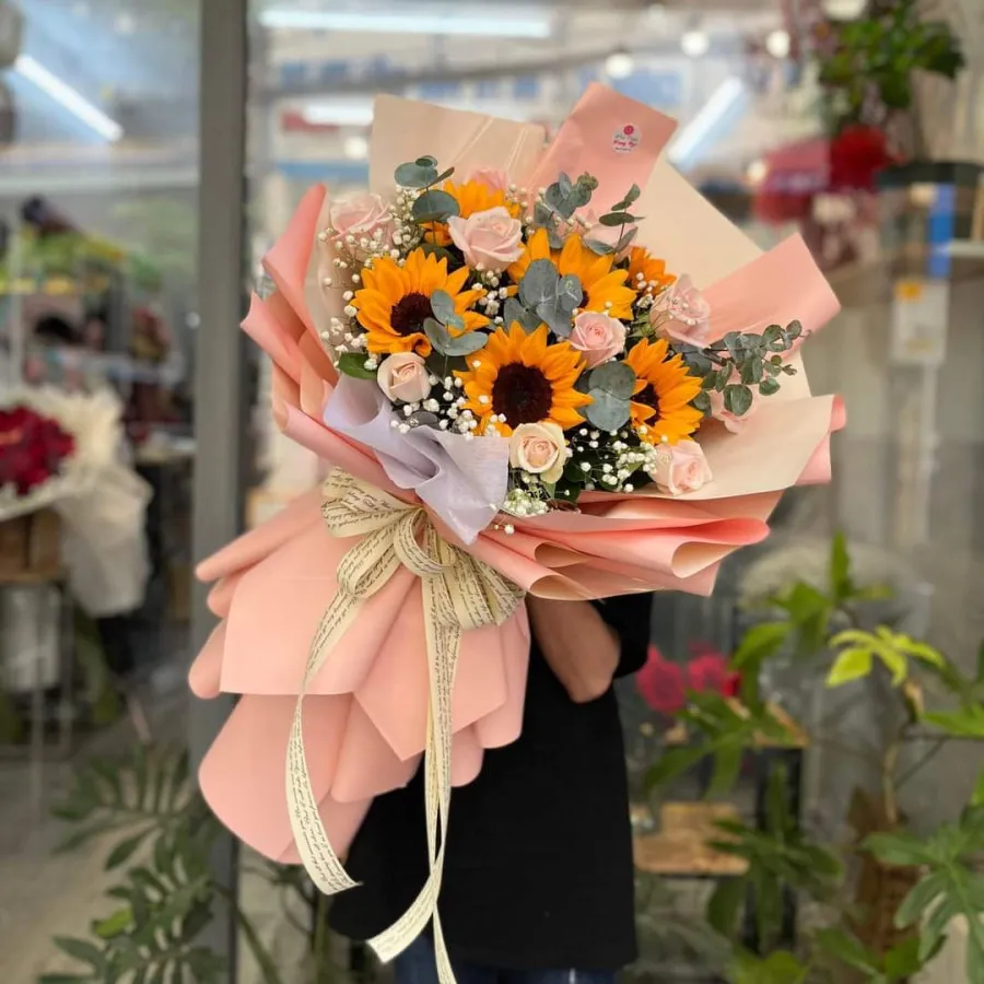 Bó hoa Nắng Mai Rạng Ngời